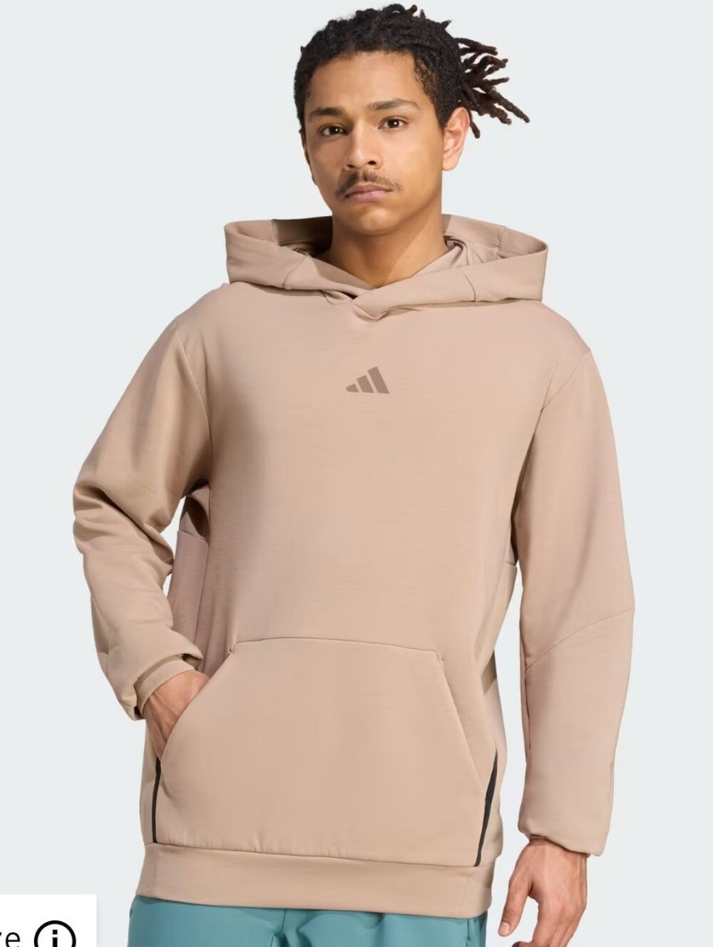 adidas D4T Stretch Hoodie ~ Chalky Brown JX0675 | Men's: L *NWT